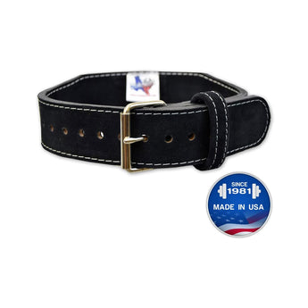 Titan Longhorn Tapered 2.5" x 4" Suede Prong Powerlifting IPF Approved Belt