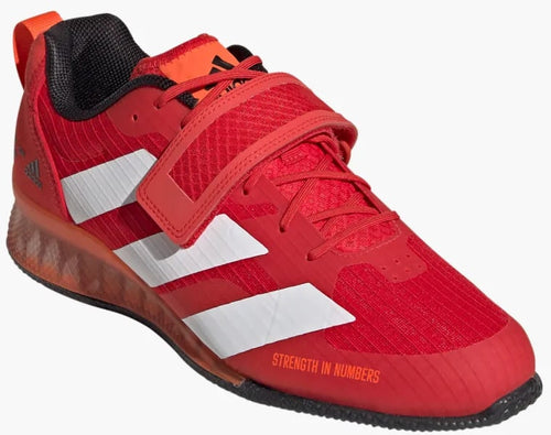 plantador Óptima Operación posible Adidas AdiPower III - Red / White / Orange – Pullum Sports